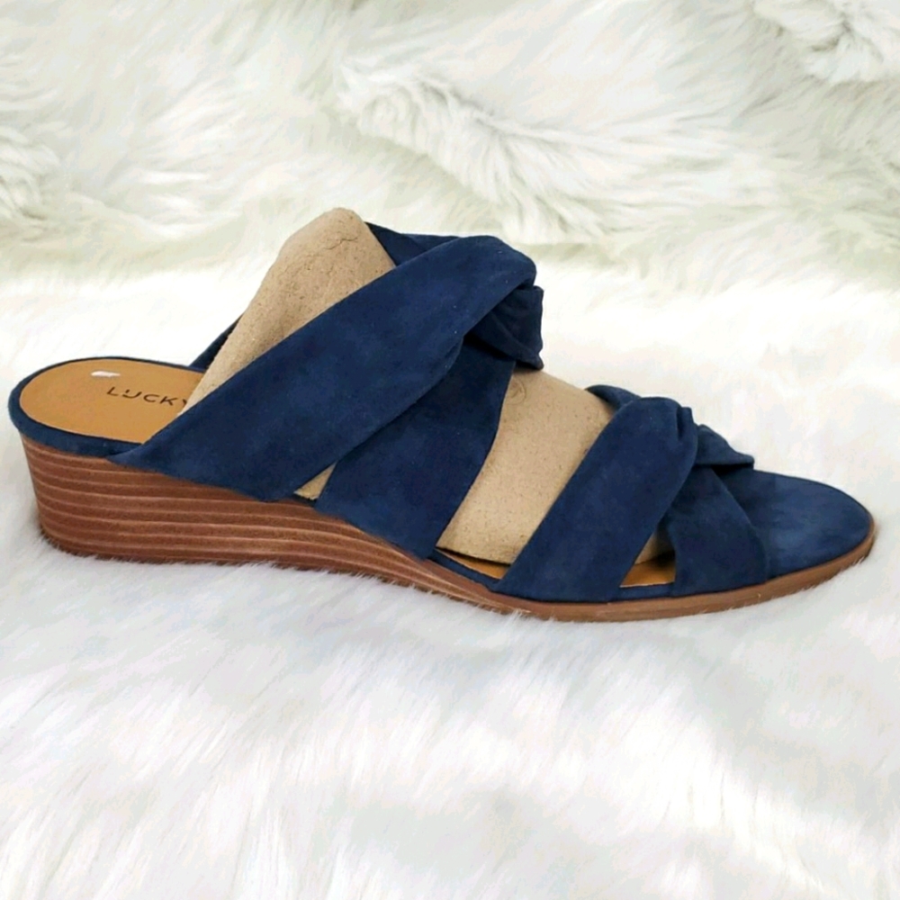 Lucky Brand sandals blue women straps size 10 M
